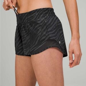 Lululemon zebra hotty hot shorts